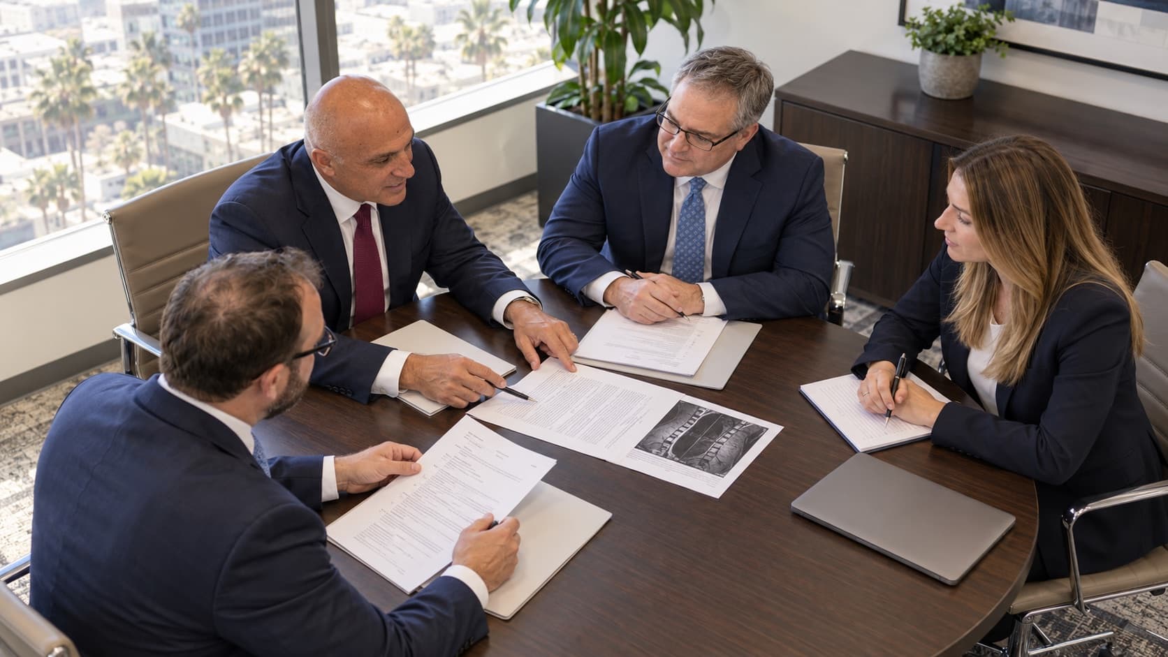 Gianelli & Morris attorneys reviewing a client’s denial together
