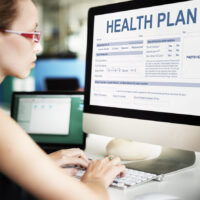 Health Plan Information Examination Concept Health Plan Information Examination Concept