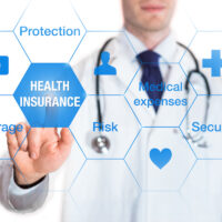 Health insurance concept, medical doctor, isolated on white Health insurance concept, medical doctor, isolated on white